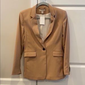 BNWT H&M tan camel blazer XS